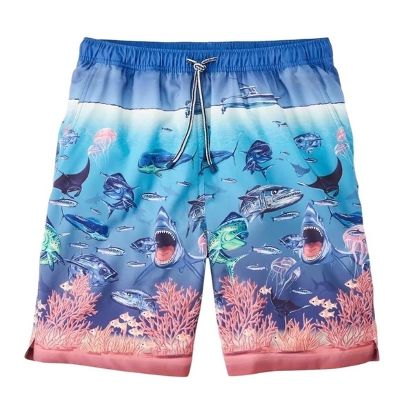Peter Millar Mens Seaside Ocean Traffic Swim Trunks Size XL - Picture 4 of 15